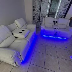 Vendo Juego De Sofa Y Loveseat Reclinable 