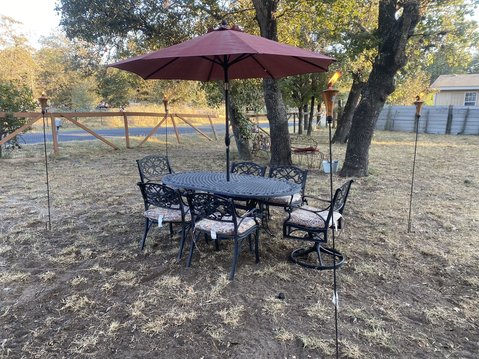 cast aluminum patio set for Sale in San Antonio, TX OfferUp