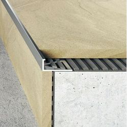 L Tile Aluminum Trim 1/2 And 3/8 X 9.6 L Ft 