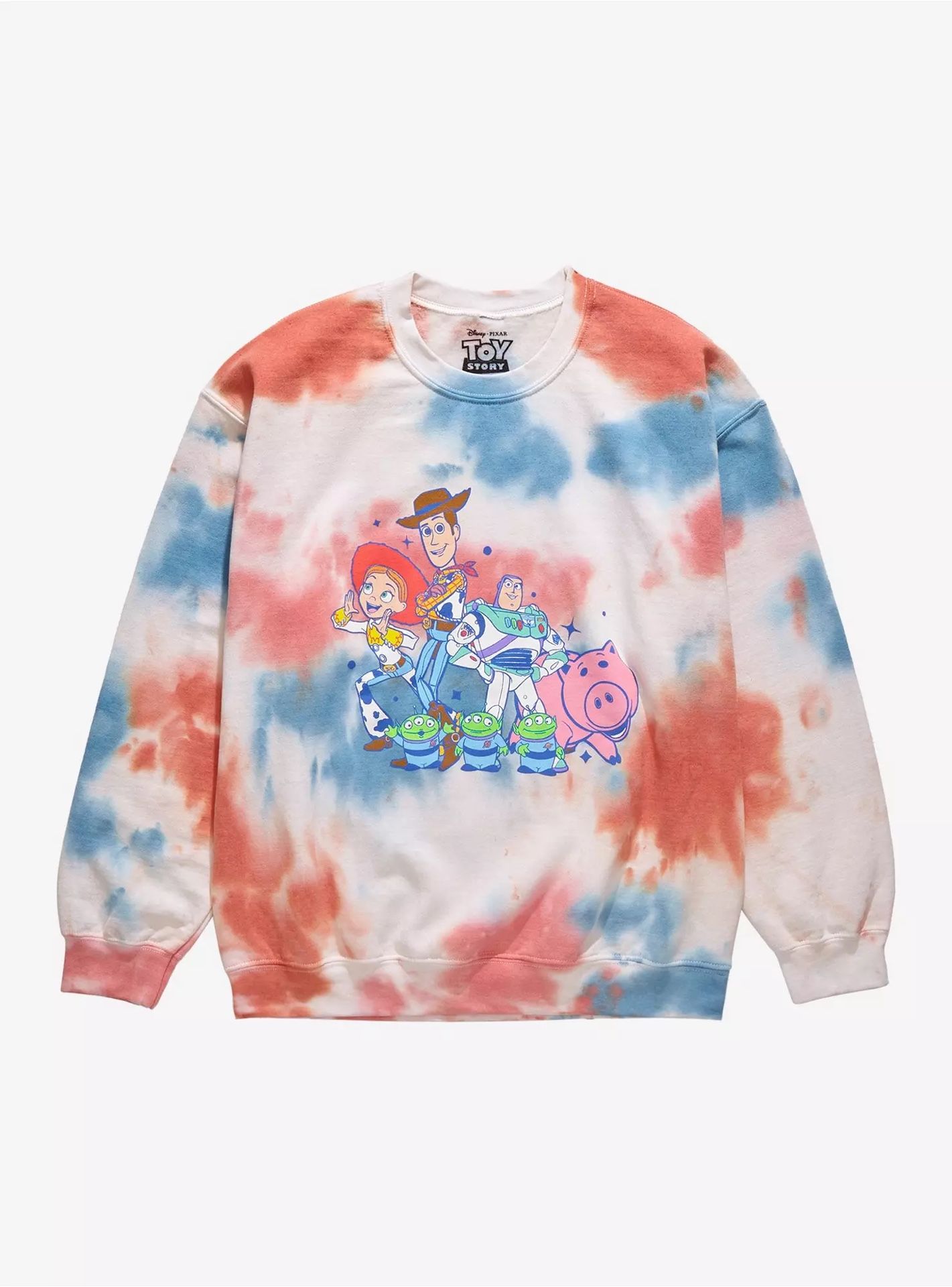Disney Pixar Toy Story You've Got a Friend in Me Tie-Dye Crewneck BL Exclusive Sweatshirt (NWT) Medium