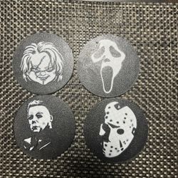 3d Printed Horror Character Coasters