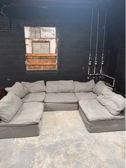Gray Modular Cloud Couch