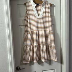 Strip Brown Dress
