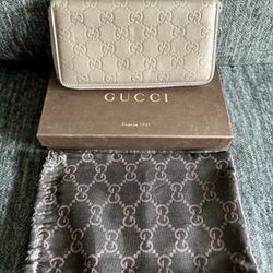 Authentic Gucci Guccissima Long Card Wallet