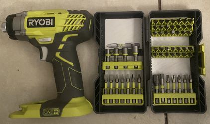 Ryobi ONE+ P236A 18V ONE+ 1/4" Cordless Compact Impact Driver, with Bit Set