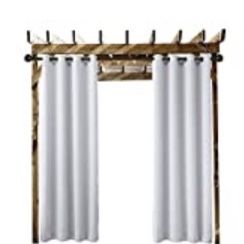 ChadMade 200W X 84L White Outdoor Curtain