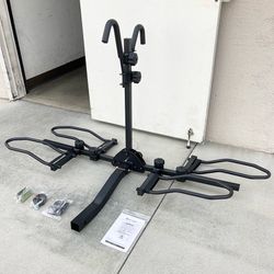 (Brand New) $99 Heavy Duty 2-Bike Rack, Wobble Free Tilting Electric Bicycle Carrier 120lbs Capacity, 2” Hitch
