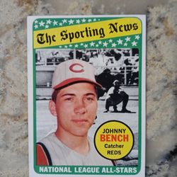 '69 Topps Johnny Bench All-Star Baseball Card!