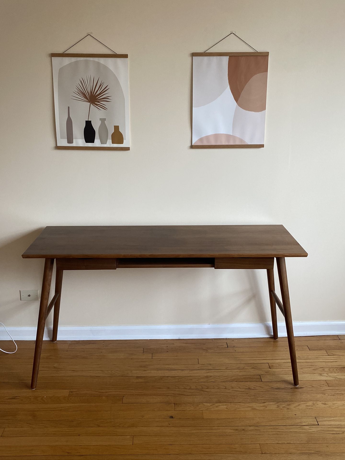 Article Culla Walnut Desk Scandi Style
