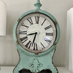 Blue Tabletop Decorative Clock