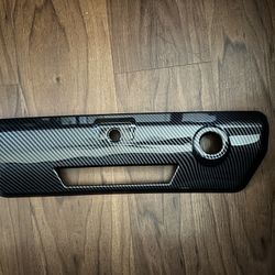F150 Rear Tailgate Door  Handle Cover Trim (Carbon Fiber Black)