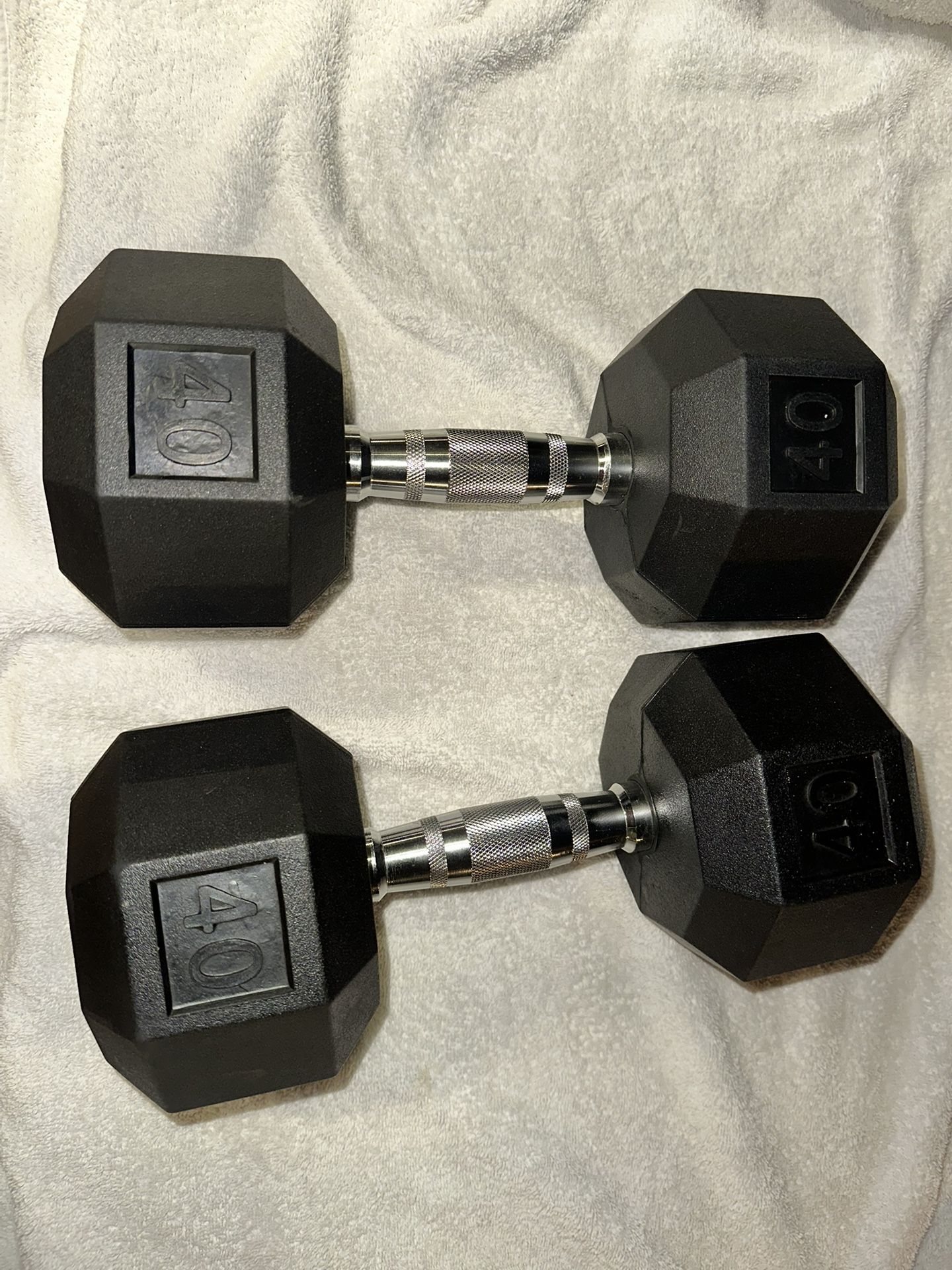 Two 40 lb Dumbbells, Gently Used