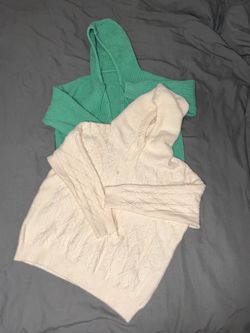 Knit Hooded Sweater Cardigans