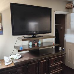 TV Stand And 55" Lg Tv