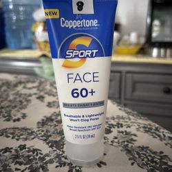 New Coppertone Sport Face Sunscreen SPF 60+(8$$)