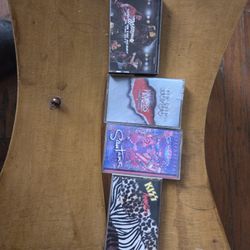 White snake set tape, a c d c set tape santana, set tape and kiss