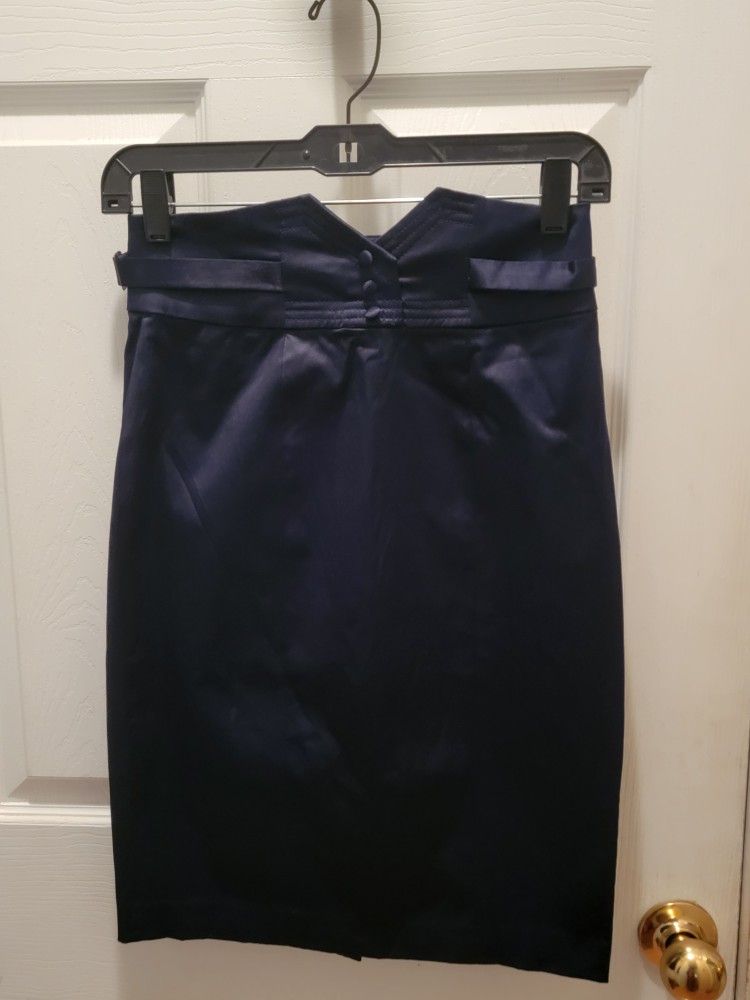Silence + Noise Navy Blue Pencil Skirt - Size 0