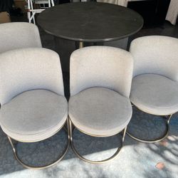 West Elm Chairs 4 With Dining Table Size Around 44 Inches Wi