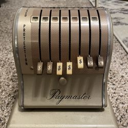 Vintage Paymaster Check Writer A-600