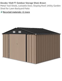 Outdoor shed 10 x 8 new in the box