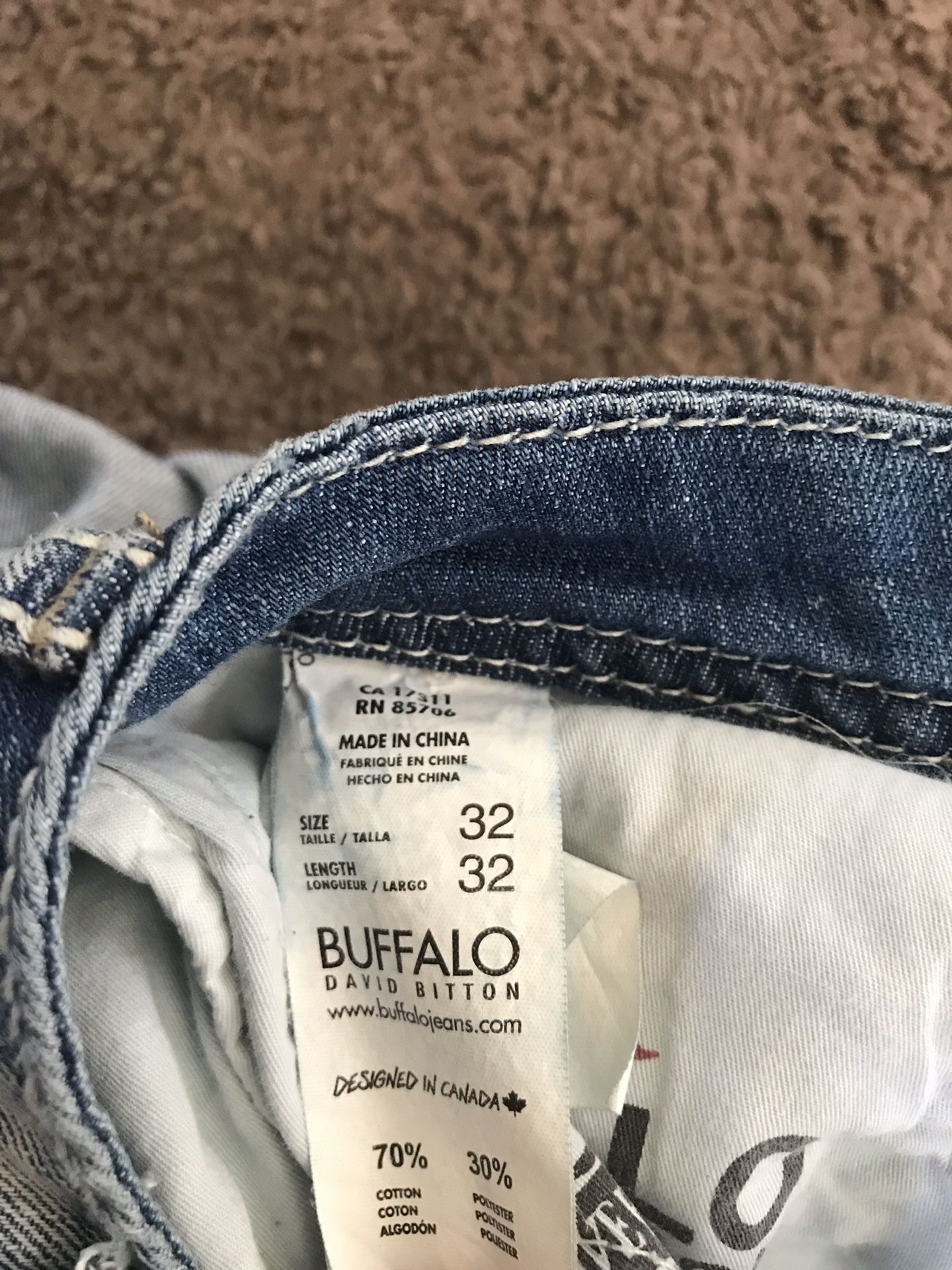Buffalo jeans from Buckle men's 32/32 - Main Image