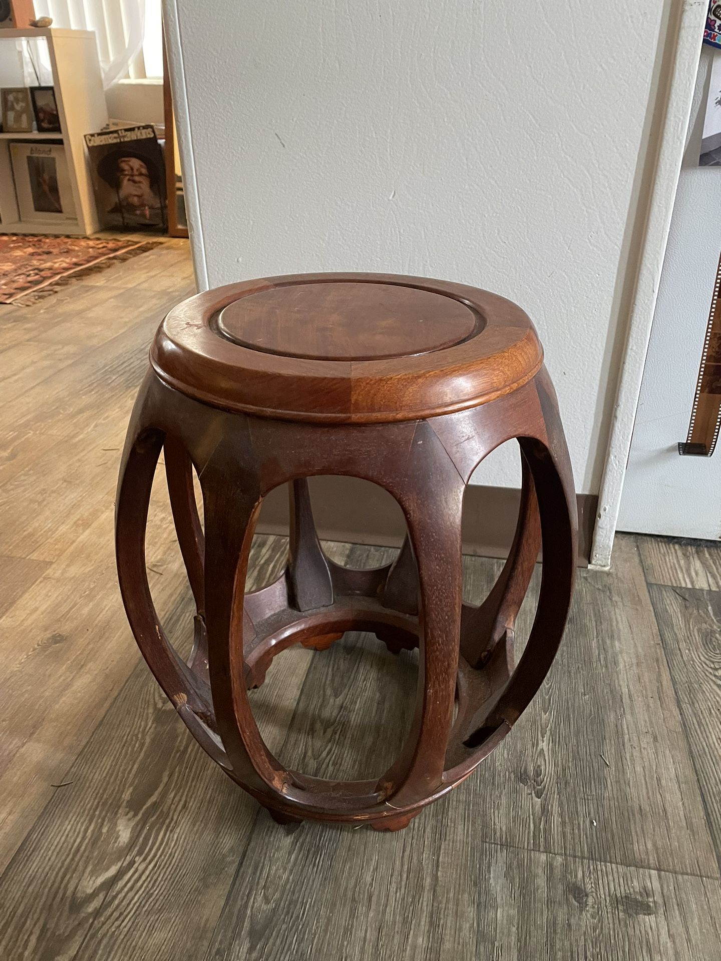 Mid Century Rosewood Curved Stool