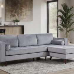 Gray Sectional Sofa Set