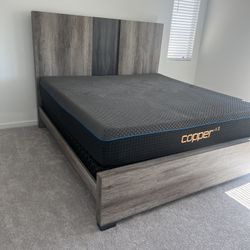 King Bed Mattress And Frame Make An Offer Over 1,000$ (READ DESCRIPTION)