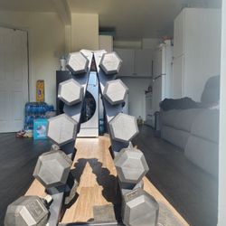 Dumbbell Set with Rack