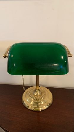 Bankers light fixture for table top