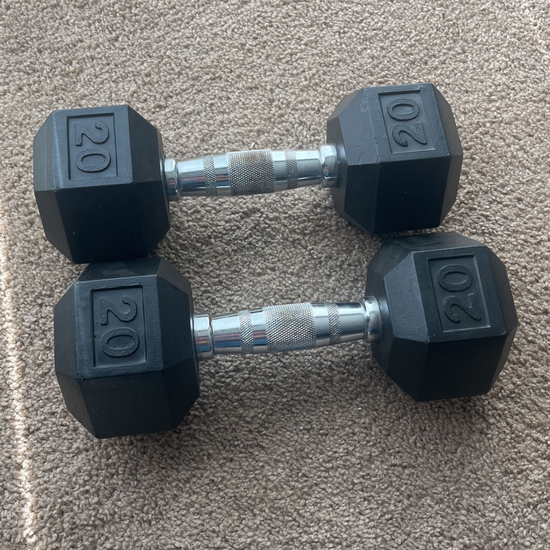 20 lbs dumbbells 