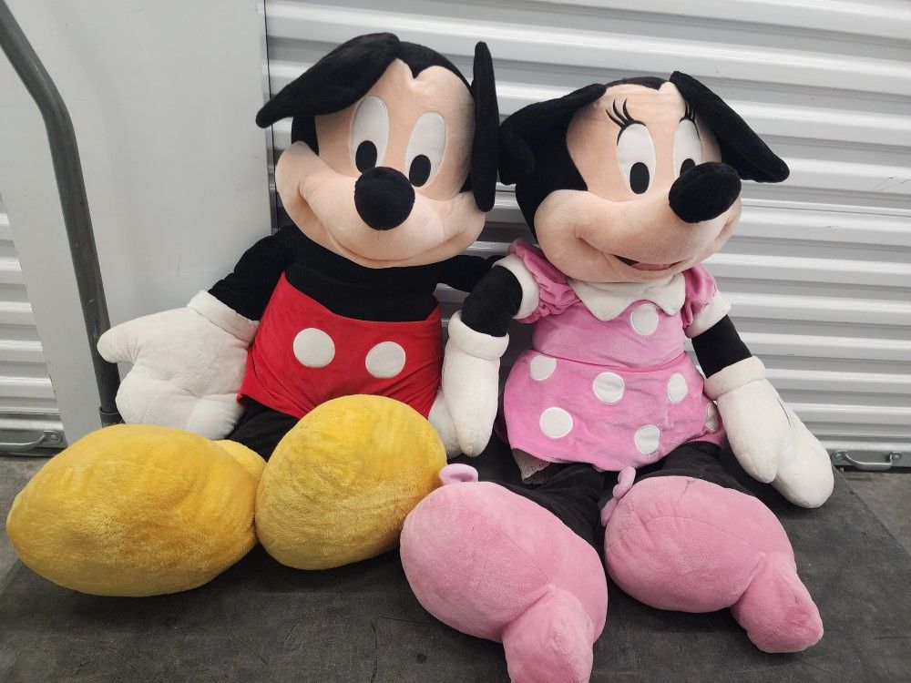 Large Micky And Minnie Plush