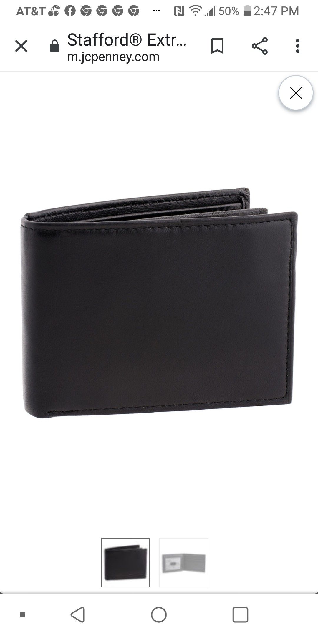 New case of 12 men's bifold black soft leather wallets