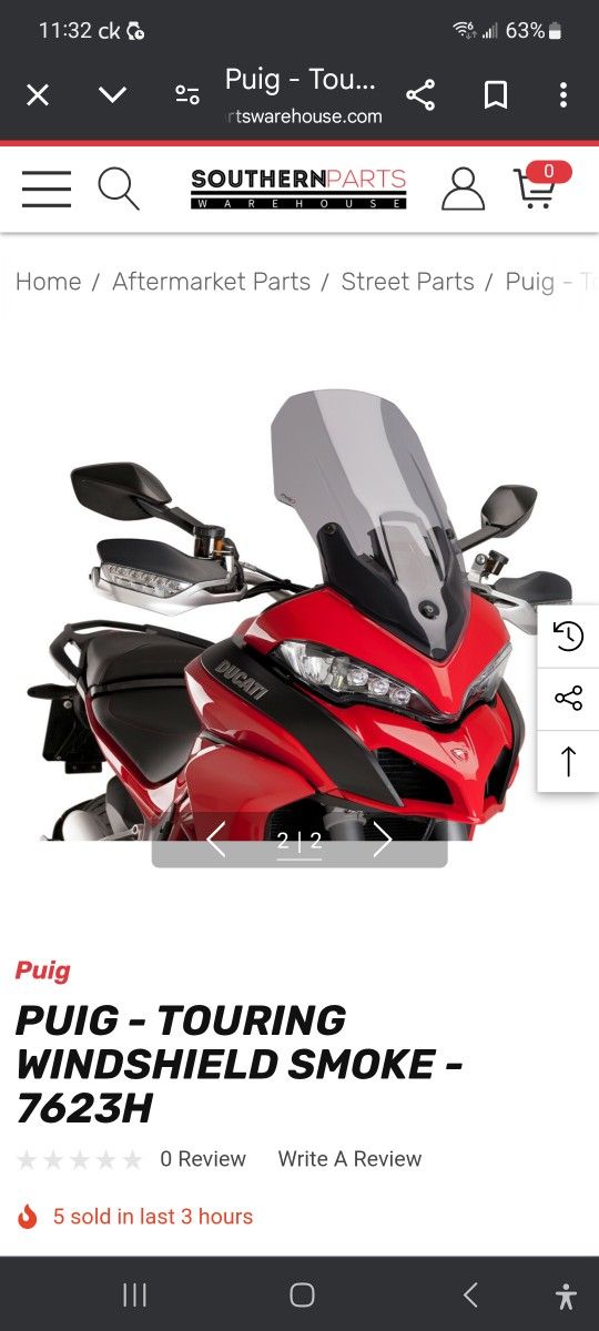 Puig windshield ducati multistrada