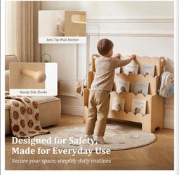 Montessori bookcase Kid's bookshelf