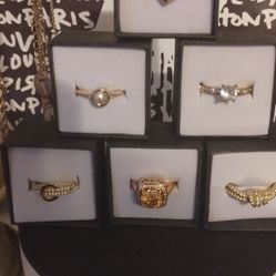New Cute Gold Plated Rings Size8 $15each