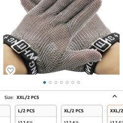 stainless steel glove for knife using s/m/L