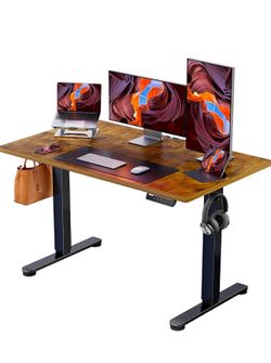 Electric Standing Desk 48” - Vintage Brown