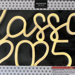 Class Of 2025 Lighted Neon LED Sign