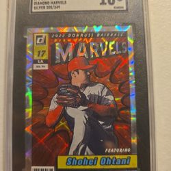 2022 DONRUSS M-9 SHOHEI OHTANI DISMOND MARVELS SILVER 205/349 SGC 10