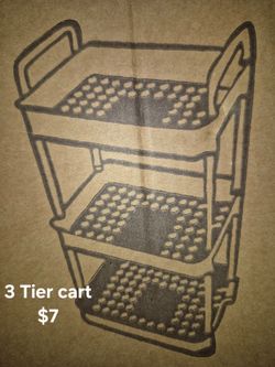 3 tier cart (ivory)