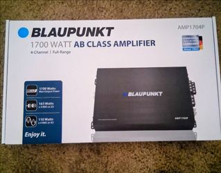 Blaupunkt 1700 watts 4 Ch Amplifier Brand New In The Box