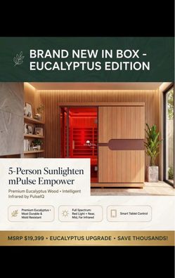 Sunlighten mPulse Empower 5-Person Eucalyptus Sauna