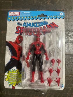 Marvel Legends Amazing Spider-Man Web Wings Figure Retro Card Package