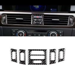 BMW 3 Series E90 E92 2005-2012 Carbon Fiber AC Vent Trim Cover Set
