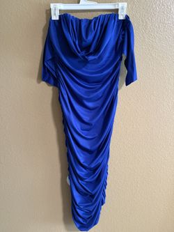 Blue long dress