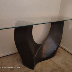 Long Side Table/Glass Desk