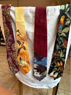 Vintage  Designer Ties- Hathaway, Studio 890, Animal Tracks and Arco