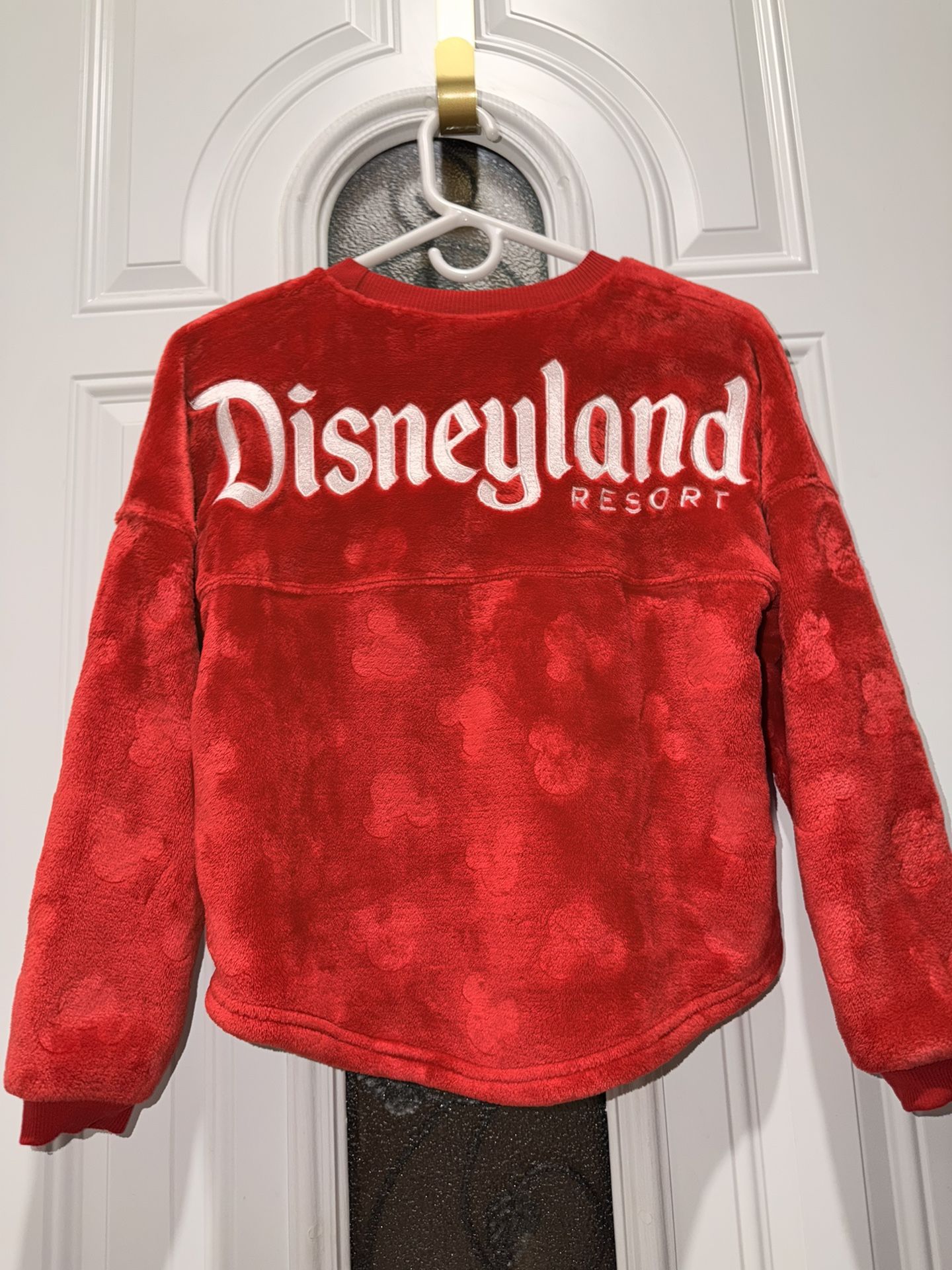 Disney Disneyland Resort Christmas Holiday Red Mickey Sweater
