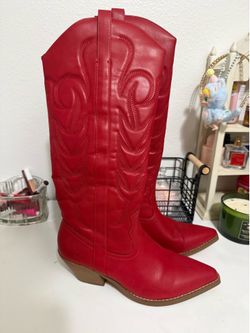 Red Cowboy Boots